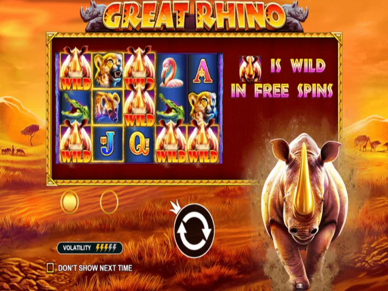 Khái quát đôi chút về siêu phẩm slot mang tên Great Rhino